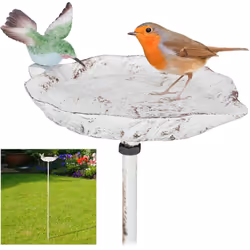 Réjouissez vous à la vue des moineaux, des mésanges ou des merles qui visitent ces beaux abreuvoirs. Le bain d’oiseau peut êt ...