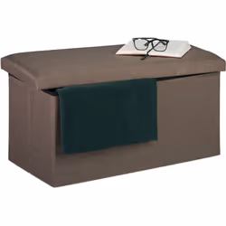 Le banc pliable avec espace de rangement est une solution 2 en 1 intelligente pour votre salon. Rangez les coussins, les couv ...