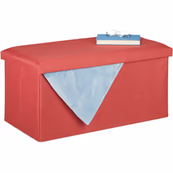 Le banc pliable avec espace de rangement est une solution 2 en 1 intelligente pour votre salon. Rangez les coussins, les couv ...