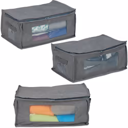 Avec ces boîtes de cartons utilisez de façon optimale l’espace libre sous le lit. Vous pouvez ranger dans ces boîtes en texti ...