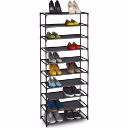 Le porte-chaussures haut offre un espace de rangement idéal pour le couloir ou l’entrée. Au total, jusqu'à 30 paires de chaus ...