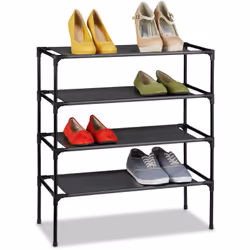 Le porte-chaussures offre un espace de rangement idéal pour le couloir ou l’entrée. Au total, jusqu'à 12 paires de chaussures ...