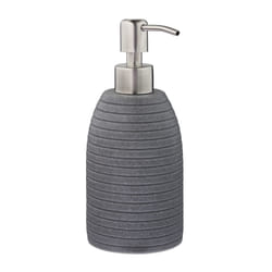 Relaxdays 10031053 Distributeur de savon 300 L Gris, Acier inoxydable