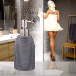 Relaxdays 10031053 Distributeur de savon 300 L Gris, Acier inoxydable