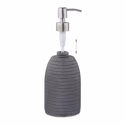 Relaxdays 10031053 Distributeur de savon 300 L Gris, Acier inoxydable