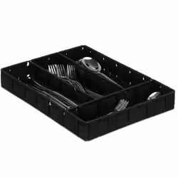 Un tiroir à couvert est l’accessoire de cuisine parfait pour le rangement et le tri des couteaux, fourchettes, cuillères et a ...