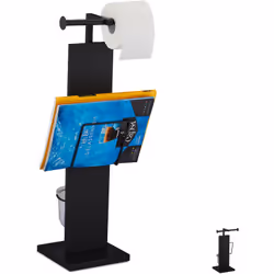 Avec cet ensemble WC chic vous avez toujours à portée de main papier toilette, brosse WC et même de la lecture. Dans la salle ...