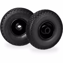 Si vous avez besoin d’une roue pour votre brouette de jardin, optez pour ce lot de 2 roues en caoutchouc increvables 3.00-4.  ...