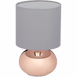 Avec cette lampe de table moderne vous faites entrer chez vous un accessoire élégant. La lampe tactile avec socle en fer et a ...