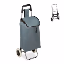 Relaxdays 10029467, Métal, Noir, Gris, Argent, 10 kg, 2 roue(s), 340 mm, 160 mm