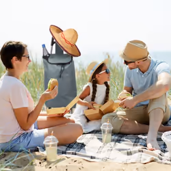 Relaxdays - Chariot de courses, pliable, 25 l sac d'achats avec roulettes, chargeable jusqu'à 10 kg, 91 x 40 x 30 cm,gris
