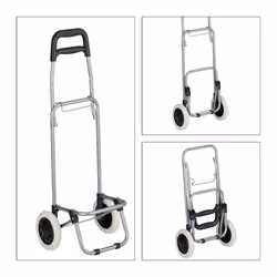 Relaxdays - Chariot de courses, pliable, 25 l sac d'achats avec roulettes, chargeable jusqu'à 10 kg, 91 x 40 x 30 cm, roug