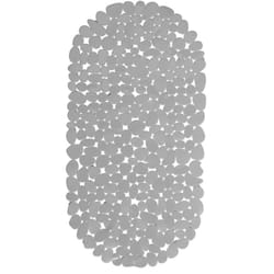 Relaxdays - Tapis de bain pour baignoire Aspect pierre, tapis de bain antidérapant, avec ventouses, lavable, LxP: 36 x 68 cm, gris