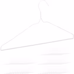 Vous rêvez d’avoir une armoire ordonnée? C’est possible avec ce lot de 50 cintres en métal. Chaque cintre dispose d’une trave ...