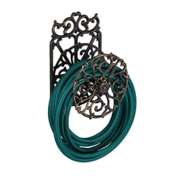 Relaxdays Support tuyau d’arrosage design antique pivotant en fonte de fer HlP 34x23x18cm  choix de couleurs