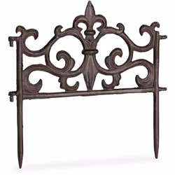 Cette bordure de jardin en style antique nostalgique est très décorative et vous permet de délimiter vos massif de fleurs, po ...