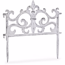Cette bordure de jardin en style antique nostalgique est très décorative et vous permet de délimiter vos massif de fleurs, po ...