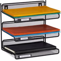 Plus jamais de chaos au bureau! Créez de l’ordre sur votre bureau avec le rangement à documents polyvalents - Peu importe que ...