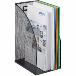 Ce porte-revues extra large en métal vous aide à mettre de l’ordre sur votre bureau et mettre fin aux montages de papiers qui ...