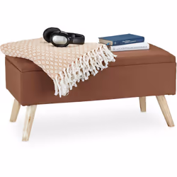 Description générale Ce banc de rangement allie une esthétique moderne à une fonctionnalité pratique. Avec son revêtement en  ...