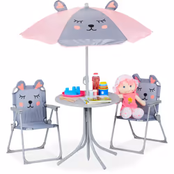 Envie de faire plaisir à votre petit bout de chou ? Alors ce salon de jardin est fait pour vous ! Son design original ravira  ...