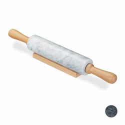 Relaxdays 4052025916145 rouleau à pâtisserie Marbre, Bois Surface lisse 480 mm
