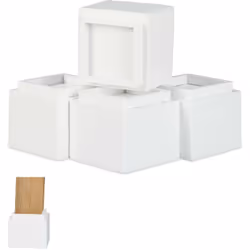 Vous pouvez ajuster les meubles à vos besoins personnels avec les rehausseurs de meuble pratiques et les mettre à une hauteur ...