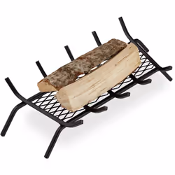 Un bon feu de cheminée est toujours agréable lorsque l’hiver pointe le bout de son nez. Cette grille porte-bûches est idéale  ...