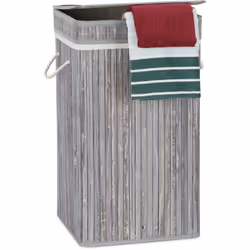 Faites le bon choix et optez pour ce panier à linge en bambou pour votre salle de bain, cuisine ou cave. Ce coffre a une gran ...