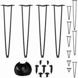 Faites entrer chez vous le flair tendance du milieu du siècle avec ces pieds de table en jeu de 4. Le design intemporel en ép ...