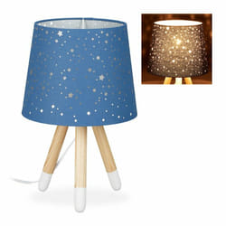 Relaxdays 4052025919313 lampe de table E14 Bleu