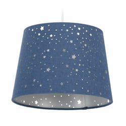 Relaxdays Lampe pour chambre d’enfants Etoiles, Abat-jour avec motif ciel étoilé, enfants,abat-jour rond, couleurs