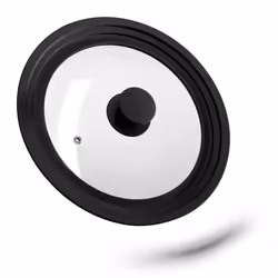 Relaxdays 10027988_46, Rond, Noir, Translucide, Verre, Silicone, Noir, 27,5 cm, 50 mm