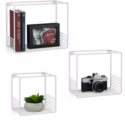 Ce set de 3 tablettes murales est idéal pour ranger de petits objets comme des vases, accessoires décoratifs, livres, épices. ...