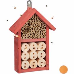 Avec cet hôtel à insectes, vous contribuez à protéger les espèces. Les abeilles, insectes volants, coccinelles sont adorer ve ...