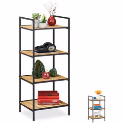 Cette étagère de rangement offre beaucoup d’espace de stockage pour les livres, les plantes, les DVDs et les classeurs ou bie ...