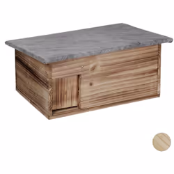Donnez un domicile pour l’hiver au timide animal avec épines. L’abri pour hérissons en bois de sapin offre une protection idé ...