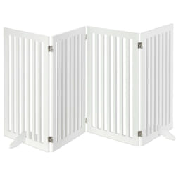 Relaxdays - Grillage de protection Bois, Barrière réglable pour chiens, enfants, Cheminée et four, 91,5 x 204,5cm