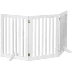 Relaxdays - Barrière protection, Grillage pour chiens réglable, Enfants, cheminée et four, mdf, 70x154cm,blanc