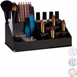 L’organisateur de maquillage en acrylique met de l’ordre sur votre coiffeuse et vous évite de devoir chercher dans votre trou ...