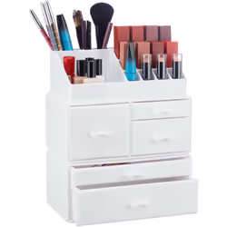 Cet organisateur de maquillage empilable vous permet de faire de la place et de l’ordre et vous évite de devoir chercher dans ...