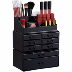 Cet organisateur de maquillage empilable vous permet de faire de la place et de l’ordre et vous évite de devoir chercher dans ...