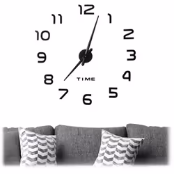 Avec l'horloge autocollante, vous pouvez concevoir votre propre horloge de salon. De plus, l’installation est très simple. L' ...