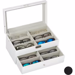 La vitrine à lunettes élégante offre la place pour le stockage de 12 paires de lunettes. Vous pouvez ranger avec style des lu ...