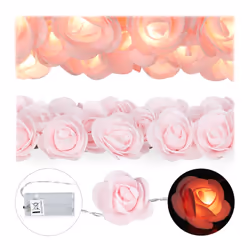 Cette magnifique guirlande de roses a de nombreuses utilisations Dans l’appartement accrochée autour du miroir ou entourant l ...