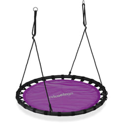 Relaxdays - Balançoire nid d'oiseau rond 120 cm à suspendre enfant adulte jardin extérieur 100 kg
