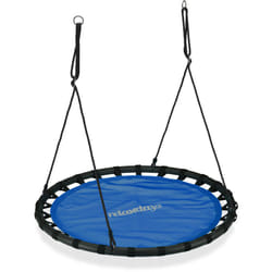 Relaxdays - Balançoire nid d'oiseau rond 120 cm à suspendre enfant adulte jardin extérieur 100 kg