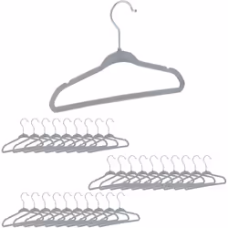 Vous souhaitez montrer à votre petit bout de chou comment suspendre des vêtements? Ce set de cintres en velours pour enfants ...