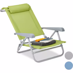 Profitez de l’été tranquillement avec cette chaise de jardin pliante. Cette chaise de plage peut être réglée sur 8 positions  ...