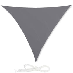 Relaxdays - Voile d'ombrage triangle diffuseur d'ombre protection soleil jardin uv 6x6x6 m toile résistante à l'eau, gris
